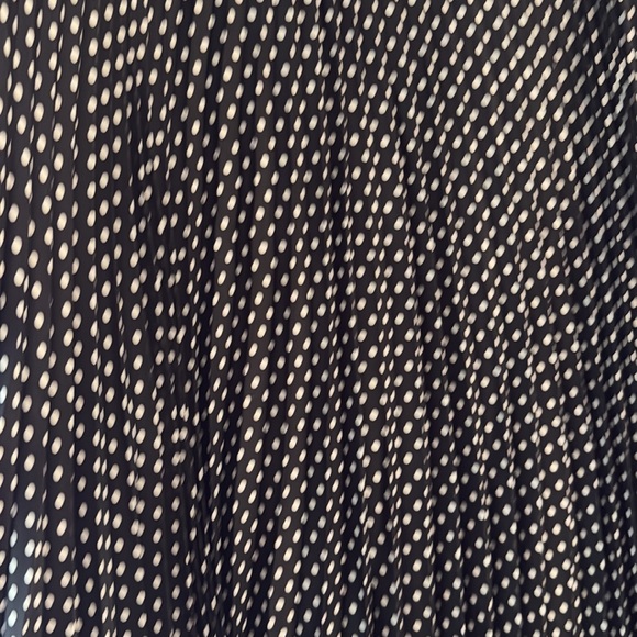 Lined pleated polka dot skirt - Picture 2 of 4